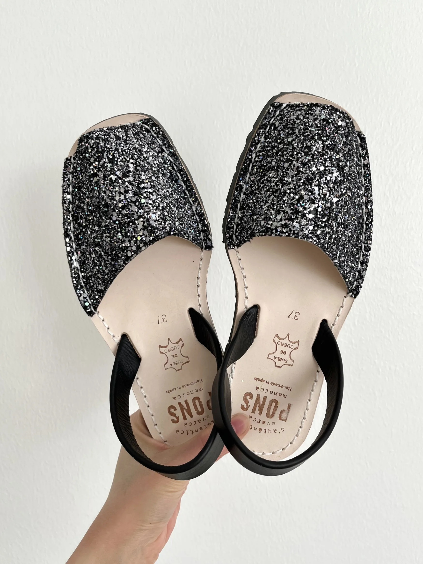 Discount Pons Avarca Pons glitter happines, natur negro
