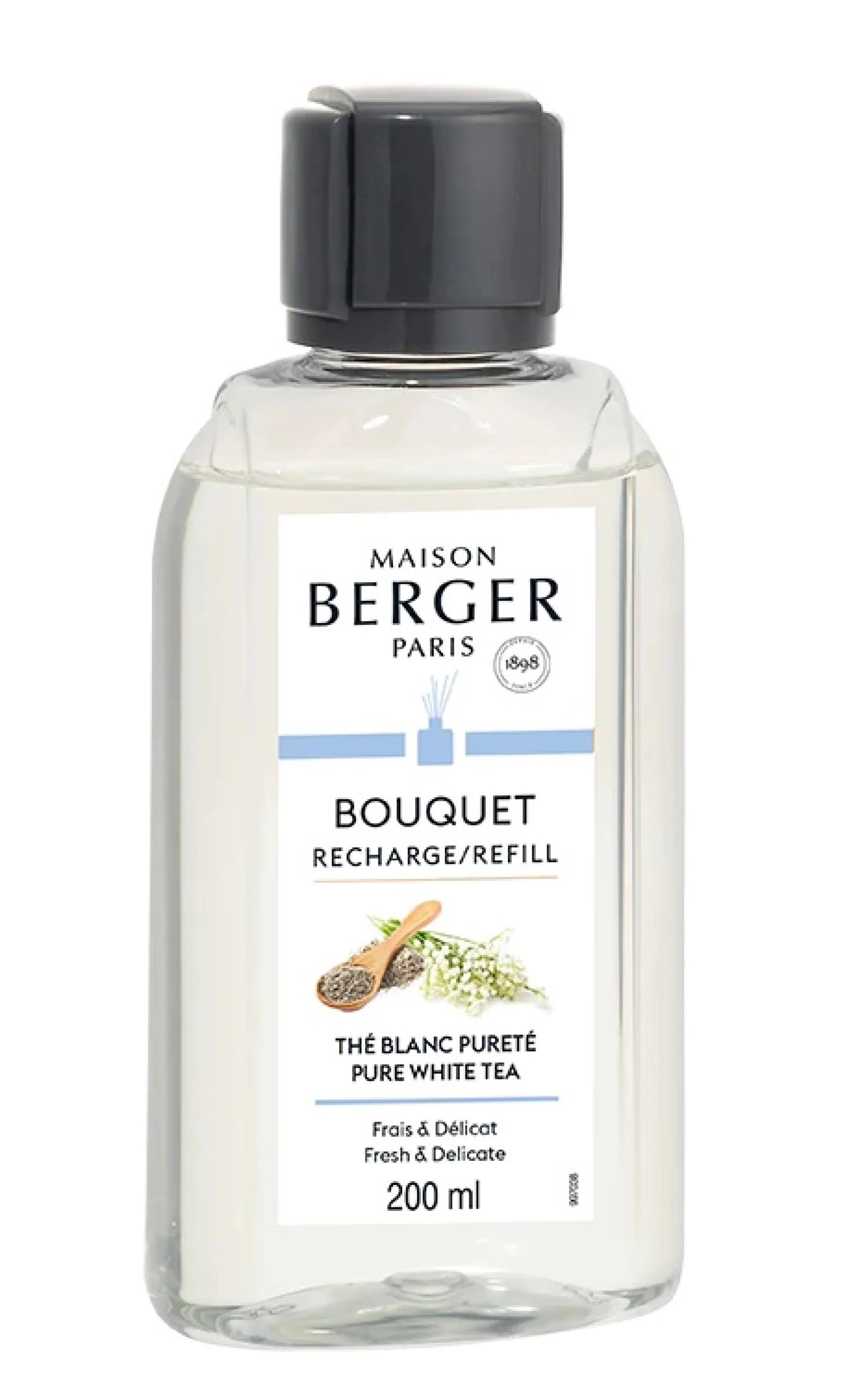 Discount Maison Berger Pure white tea -täyttöpullo 200ml