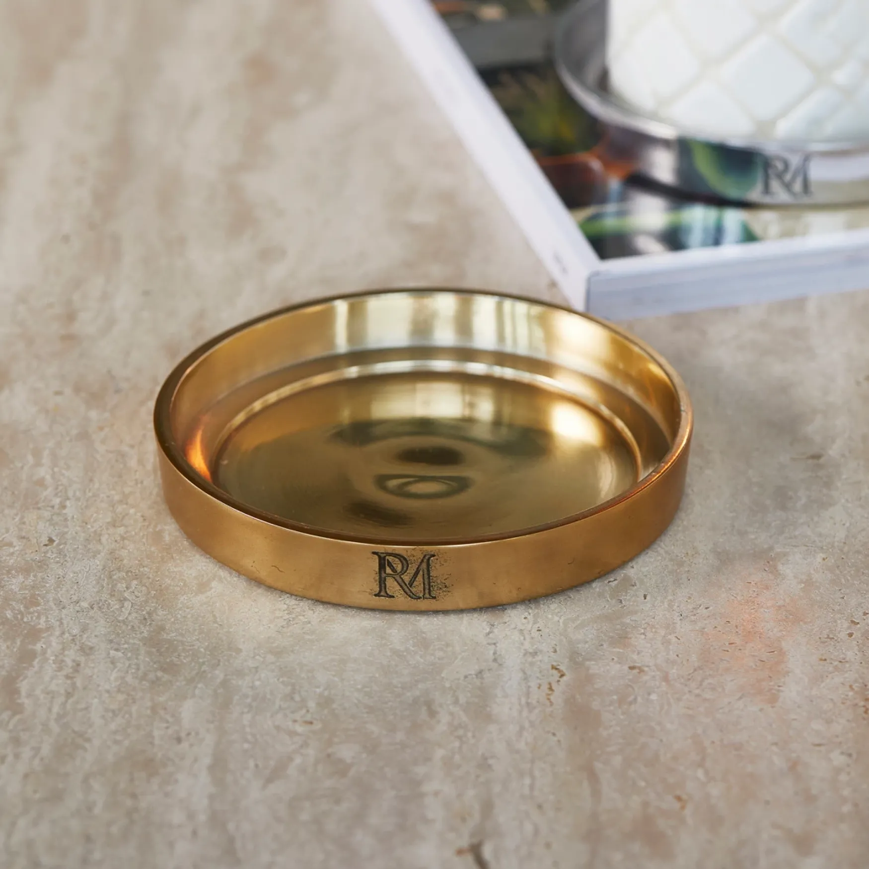 Sale Rivièra Maison RM Maxime candle platter L, gold