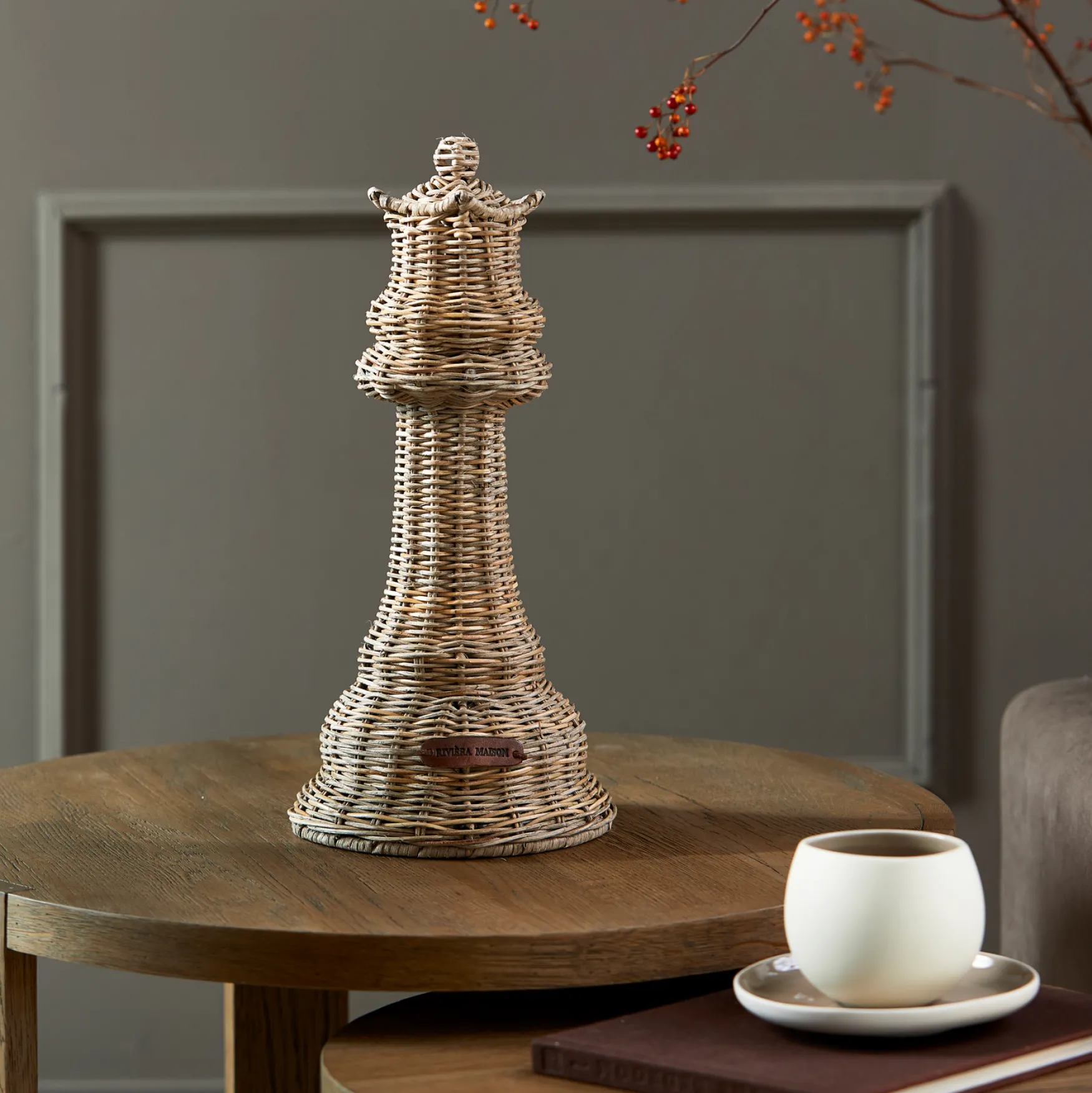 Discount Rivièra Maison Rustic rattan chess king decoration