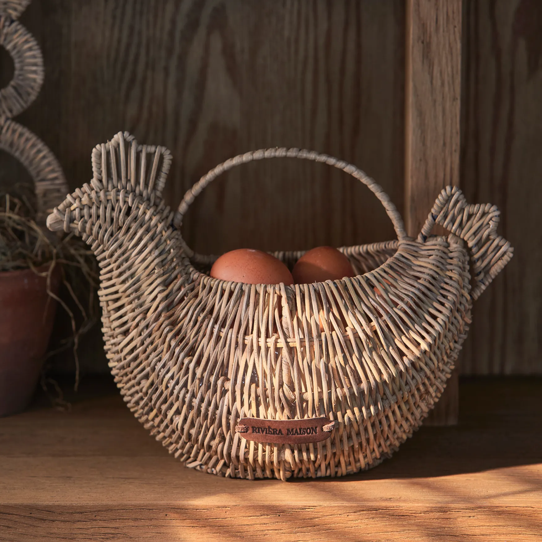 Outlet Rivièra Maison Rustic rattan lovely chicken basket