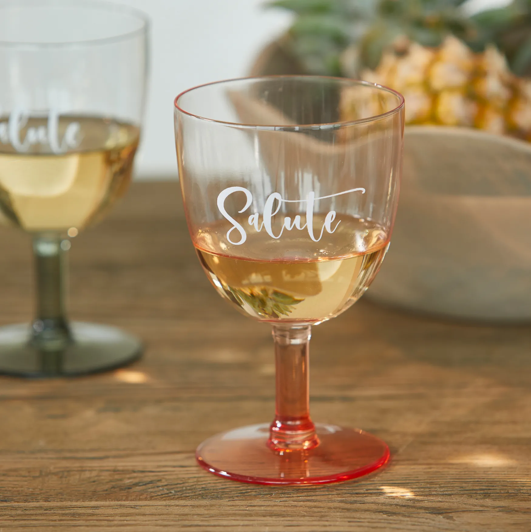 Discount Rivièra Maison Salute wine glass, pink