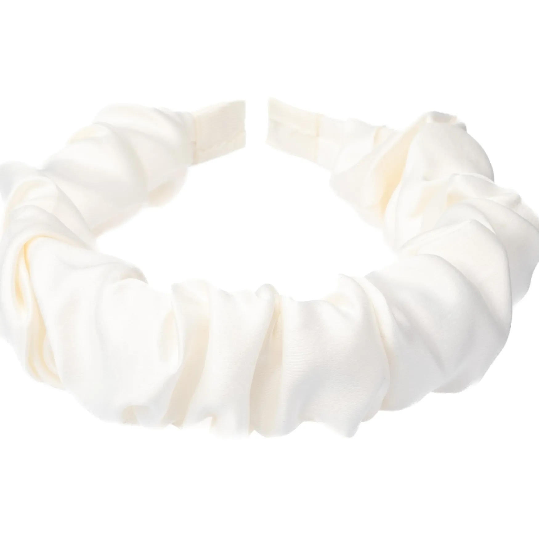 Hot DARK department Satin hair band wave, off white