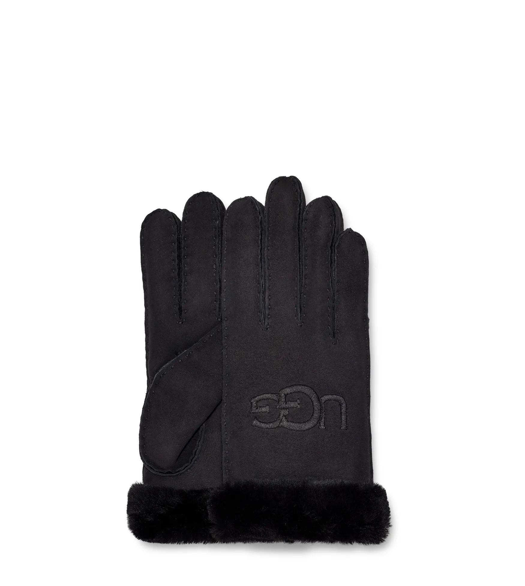 Outlet UGG Sheepskin emb gloves, black
