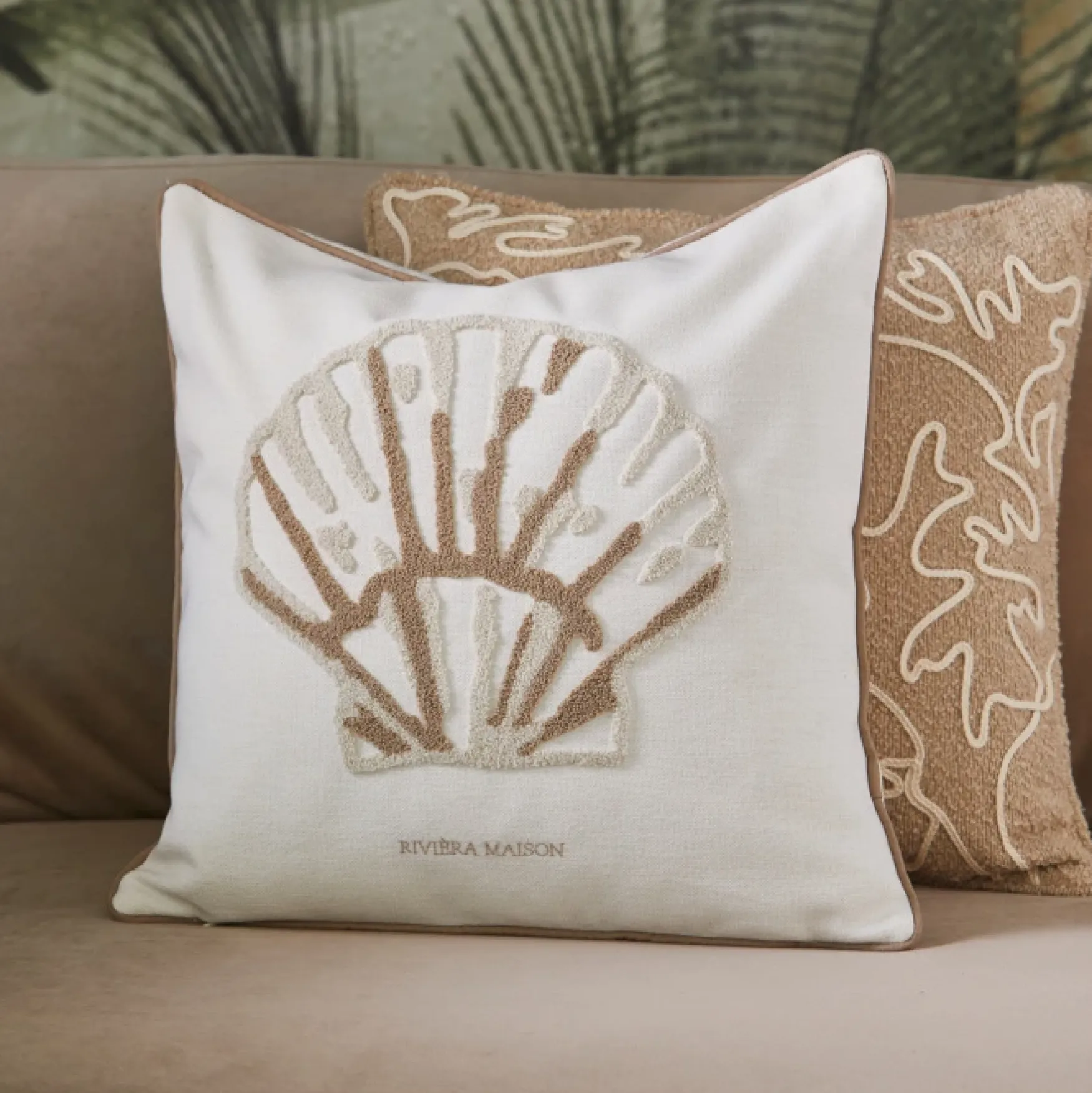 Outlet Rivièra Maison Shell pillow cover 50x50