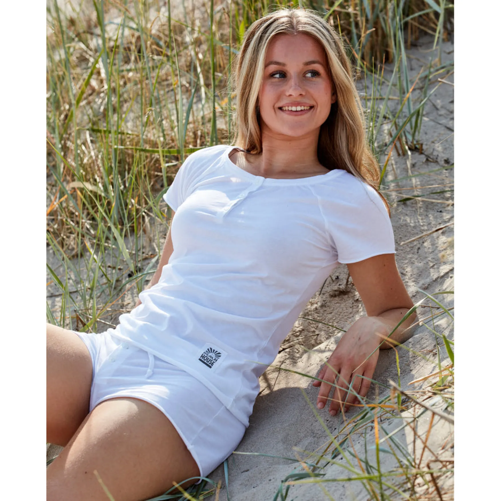 Clearance Beach House Shortsipyjama, white