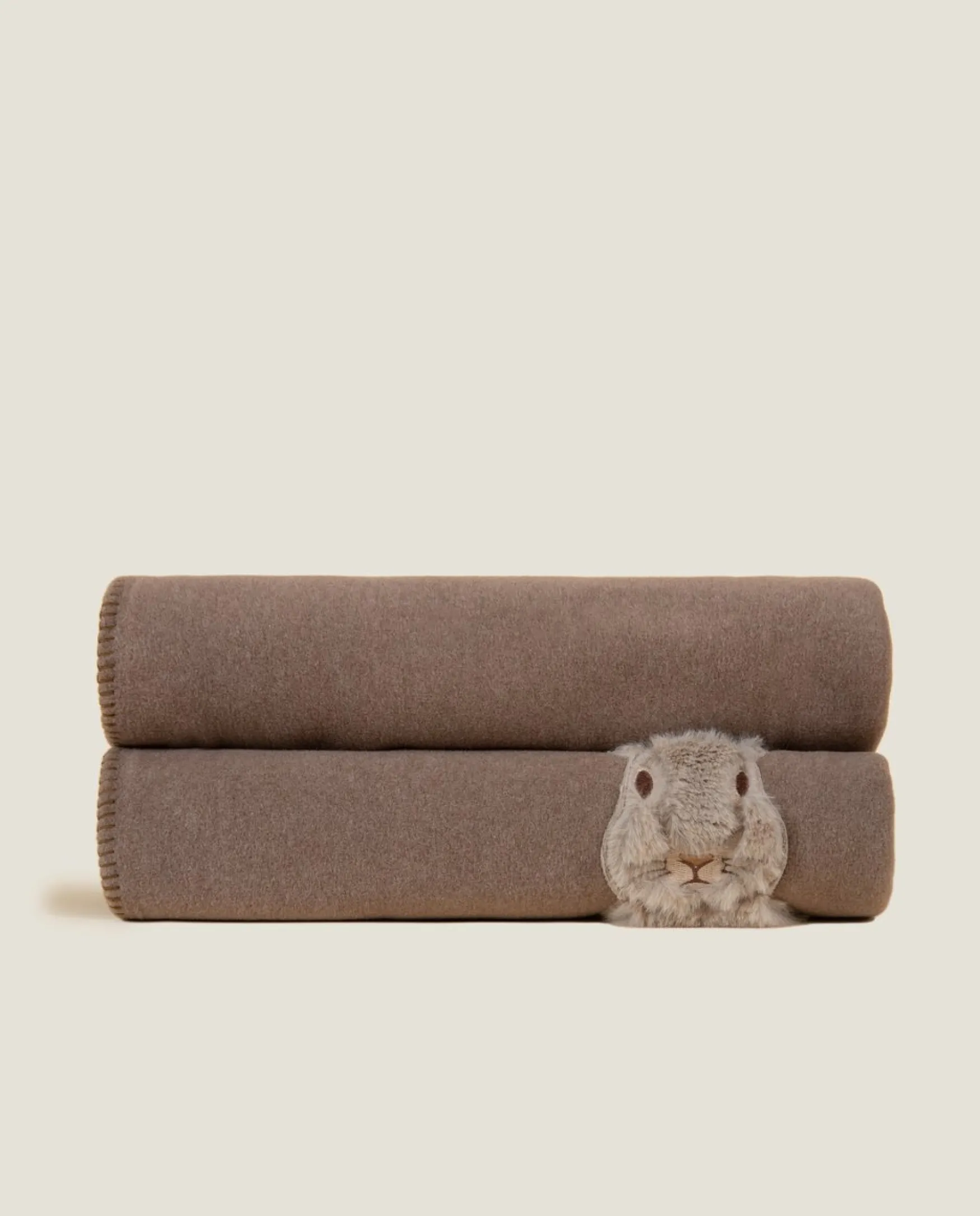 New Frati Home Soft cotton sweet rabbit throw 130x160, turtledove