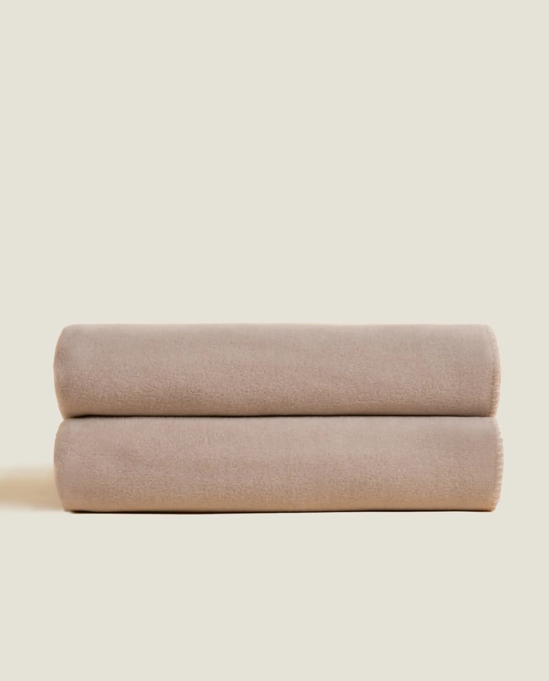 Clearance Frati Home Soft cotton throw 160x200, beige