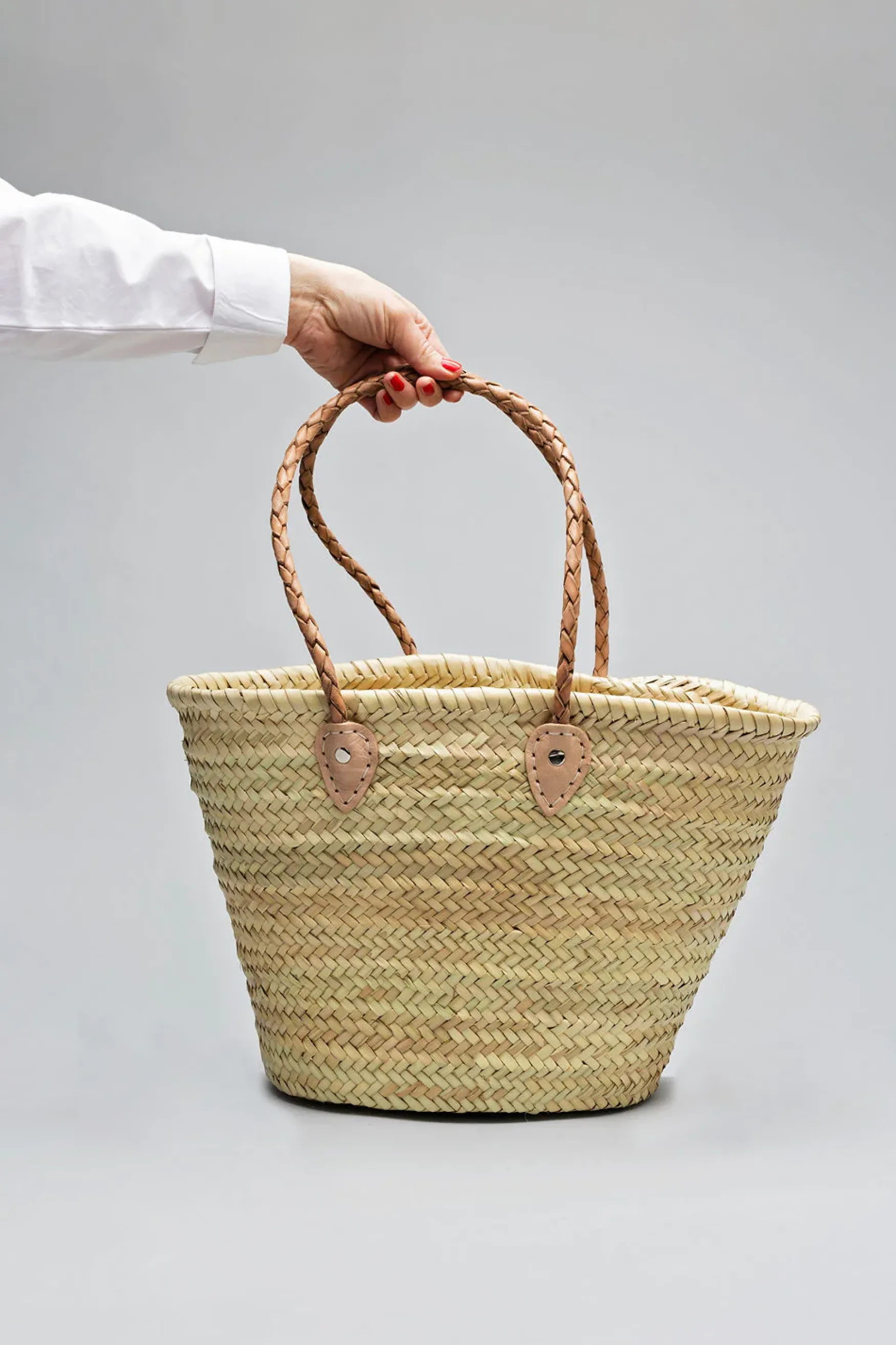 New BOW19 details Straw bag classic L, nude