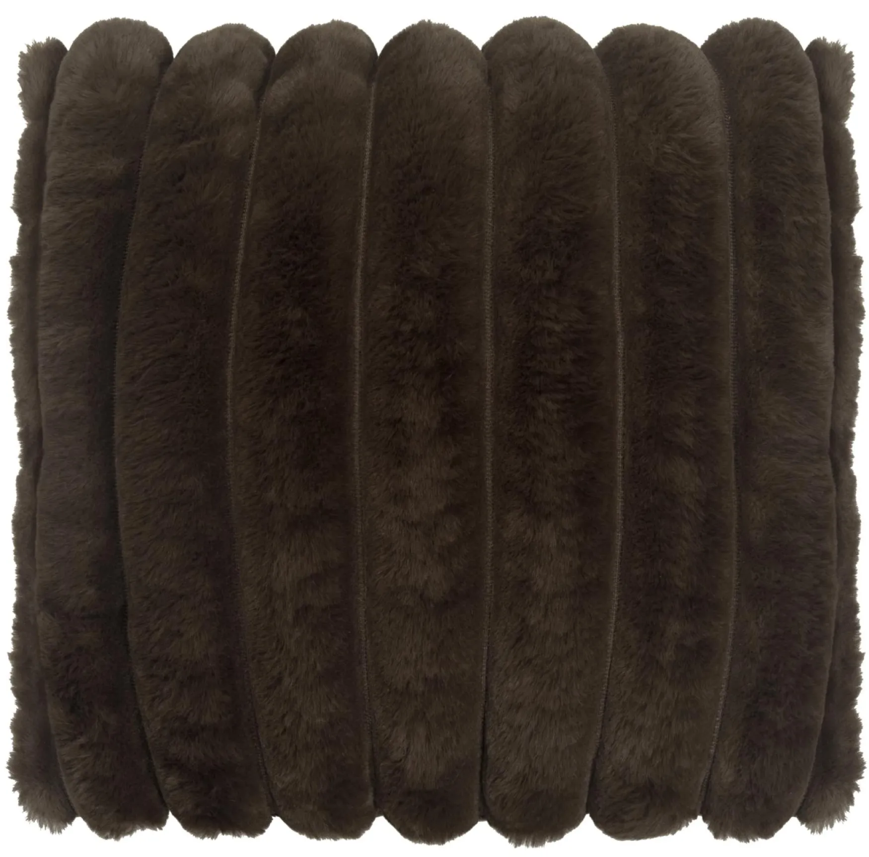 Sale Skinnwille Striped wave pillow 45x45, brown
