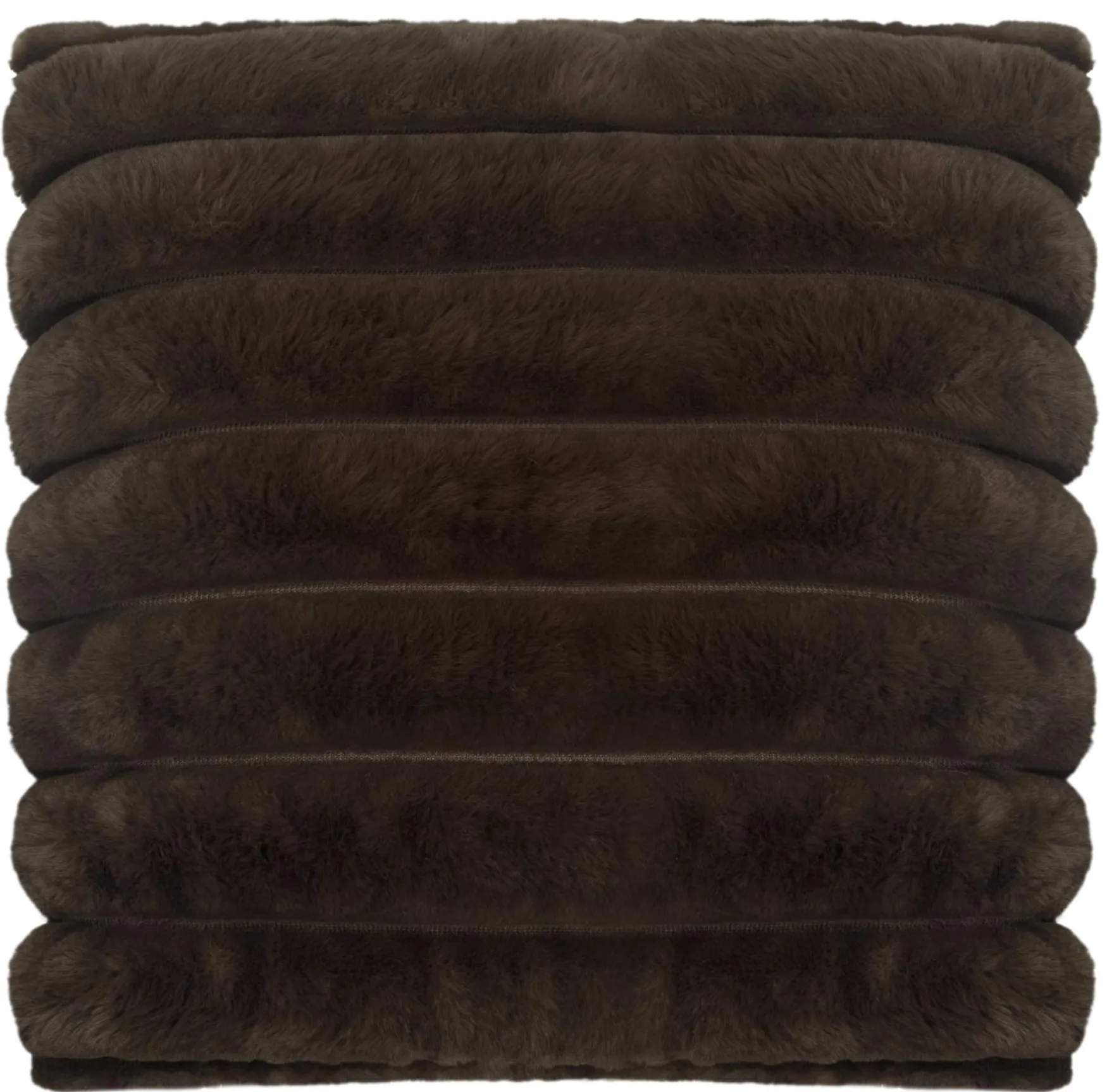Sale Skinnwille Striped wave pillow 45x45, brown