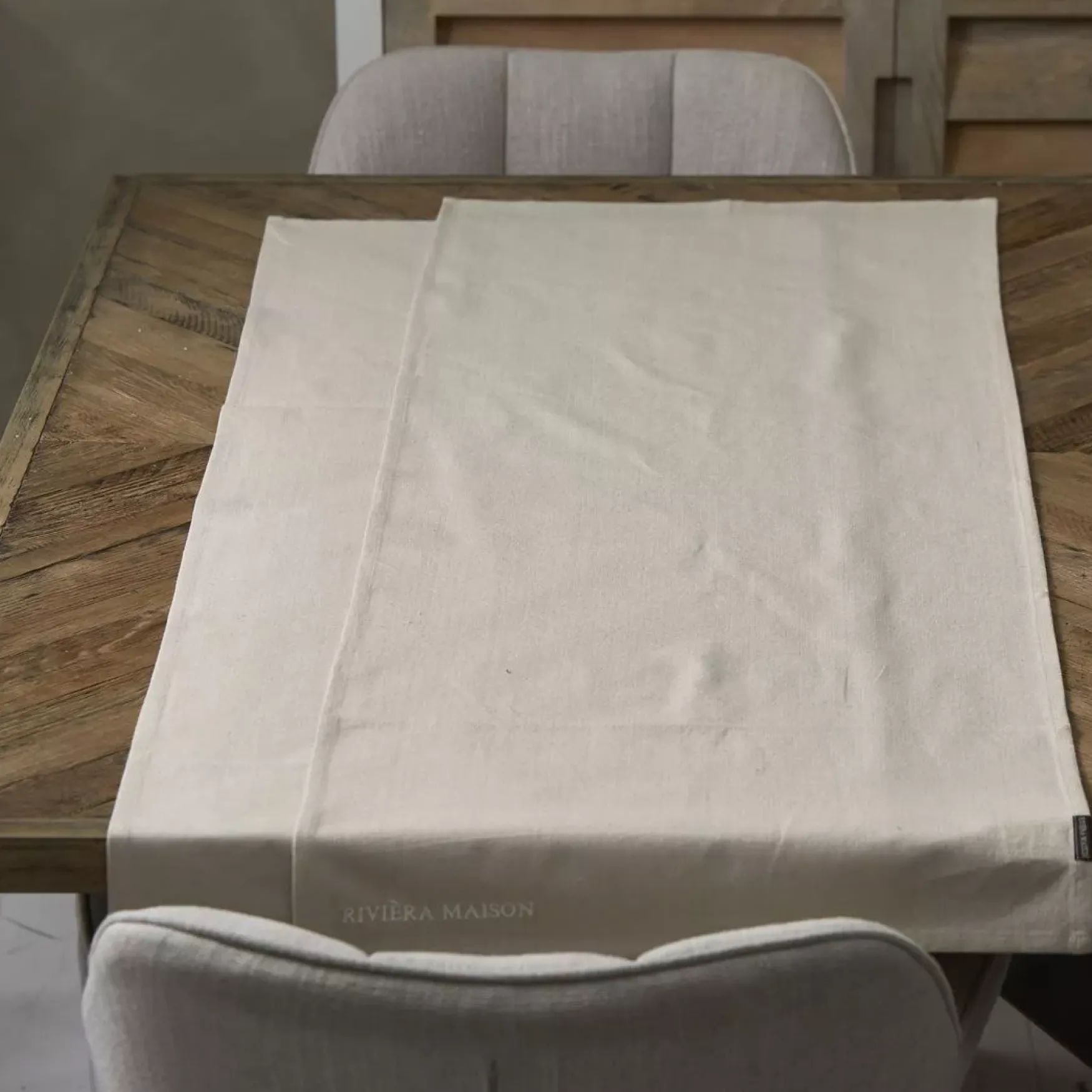 Best Rivièra Maison Table runner 150x50 2pcs, flax