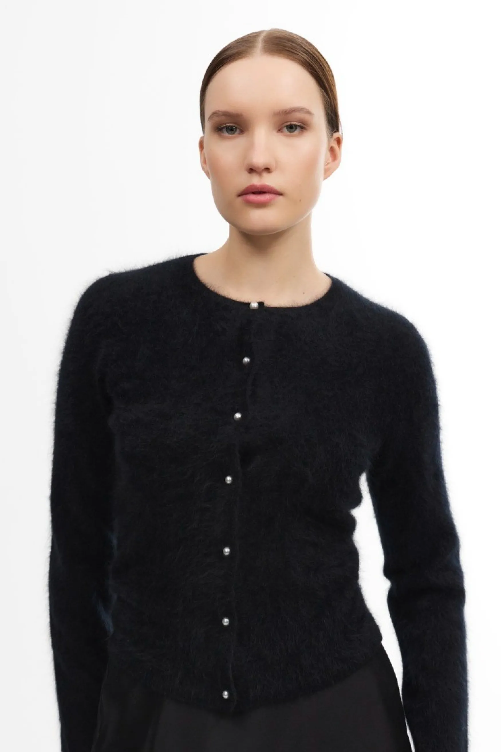 Outlet Balmuir Teresa cashmere cardigan, black