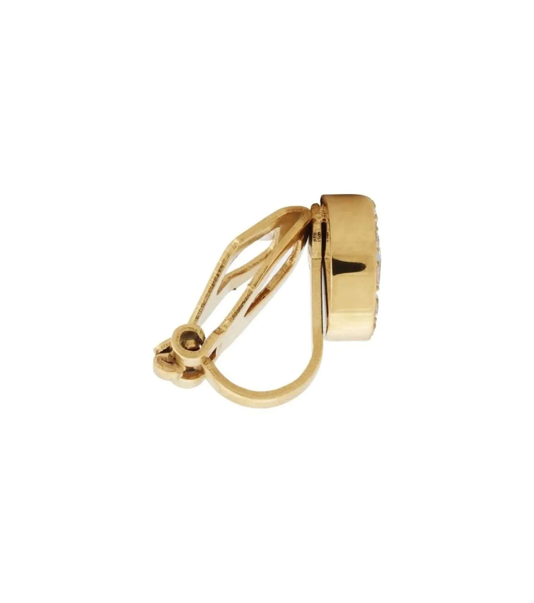 Outlet Thassos clip on earrings, gold
