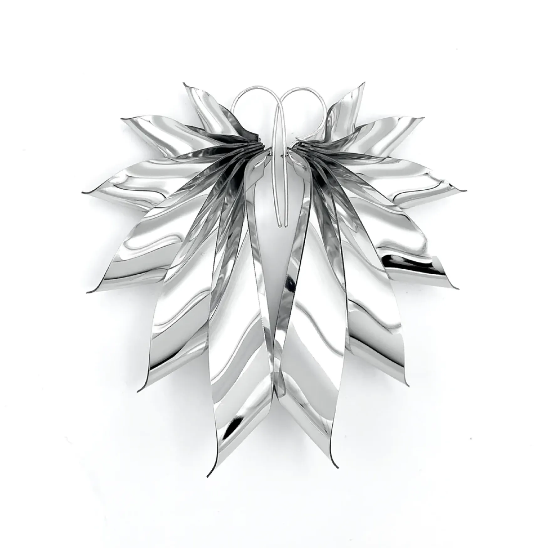 Fashion ByFossdal The wings silver medium, silver shine