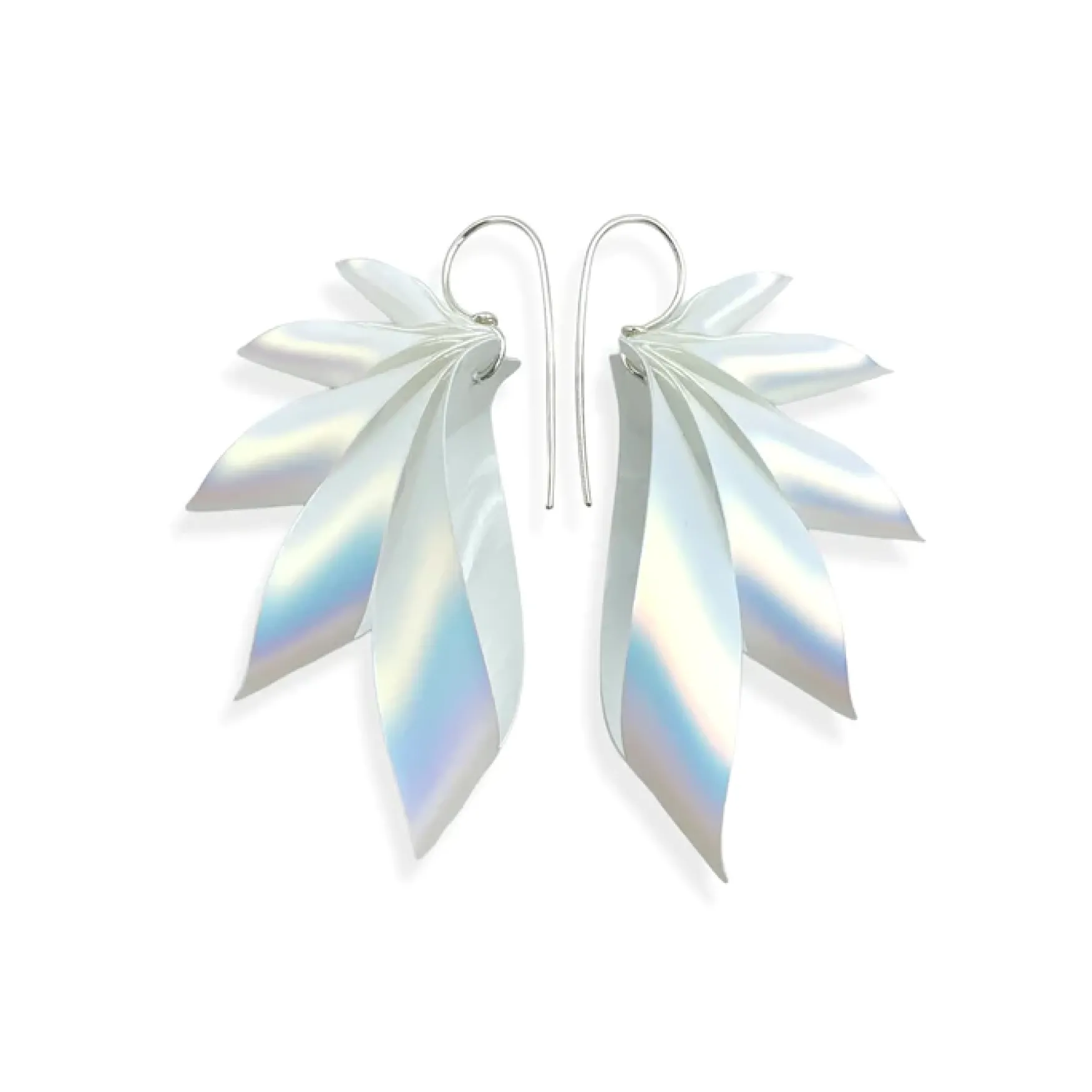 Best ByFossdal The wings silver small, rainbow matte