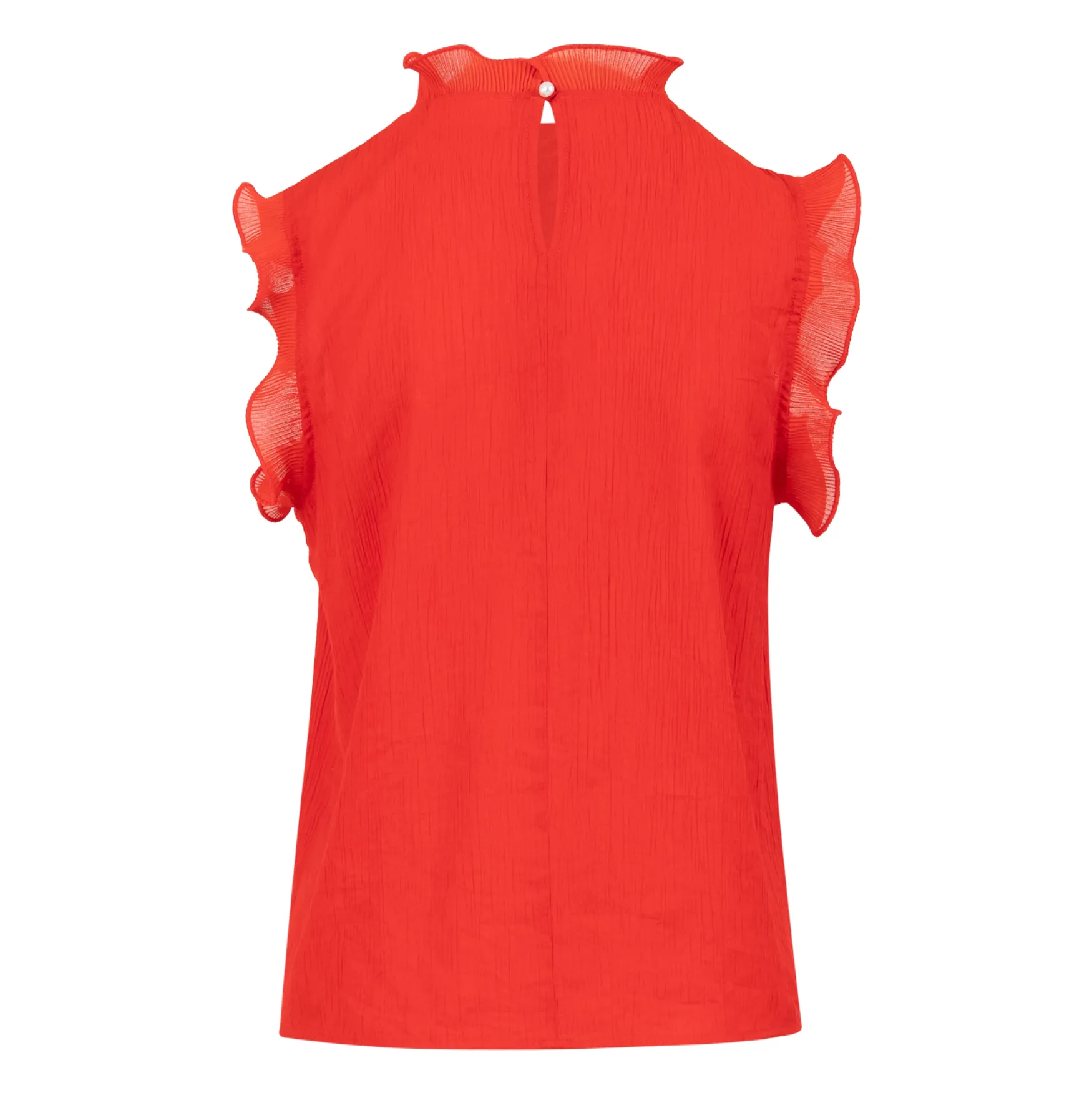 top_with_ruffles_scarlet__2.webp Clearance Coster Copenhagen Top with ruffles, scarlet red