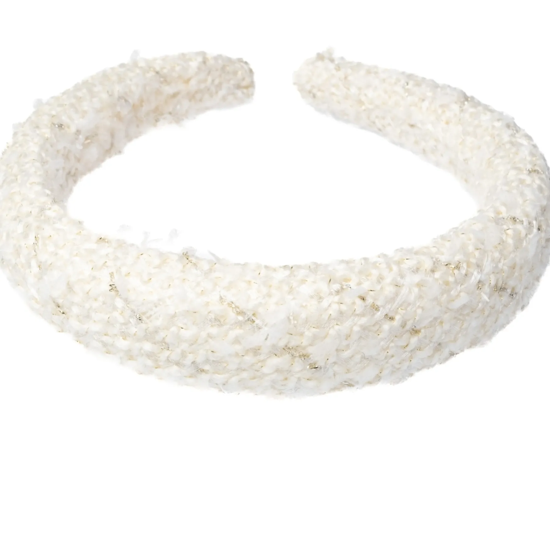 Clearance DARK department Tweed hair band broad, vanilla