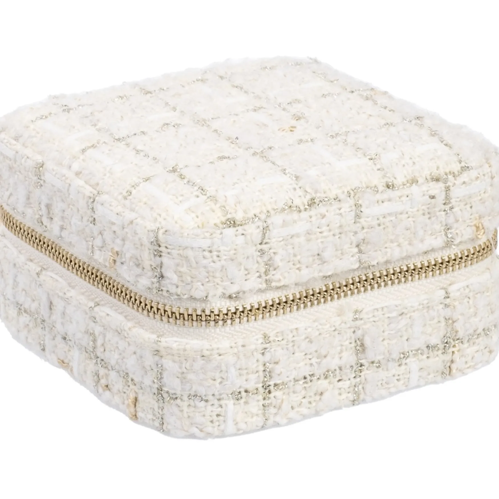 Best DARK department Tweed jewellery box mini, vanilla