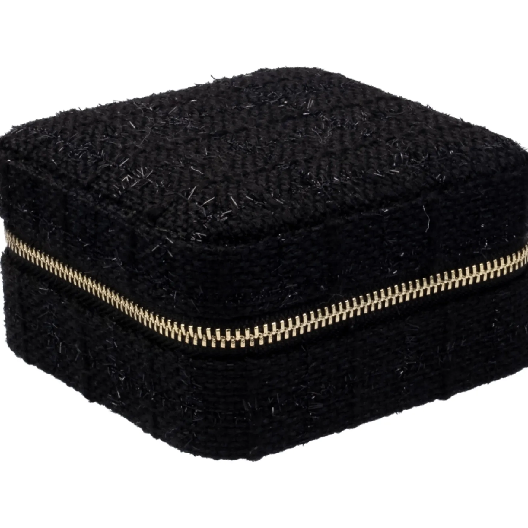 Best DARK department Tweed jewellery box mini, black