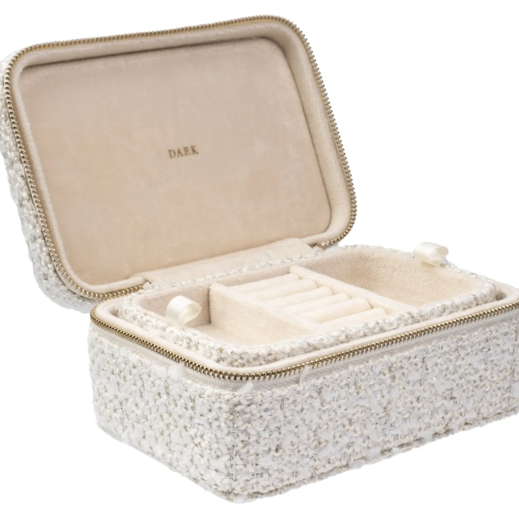 Best DARK department Tweed jewellery box, vanilla