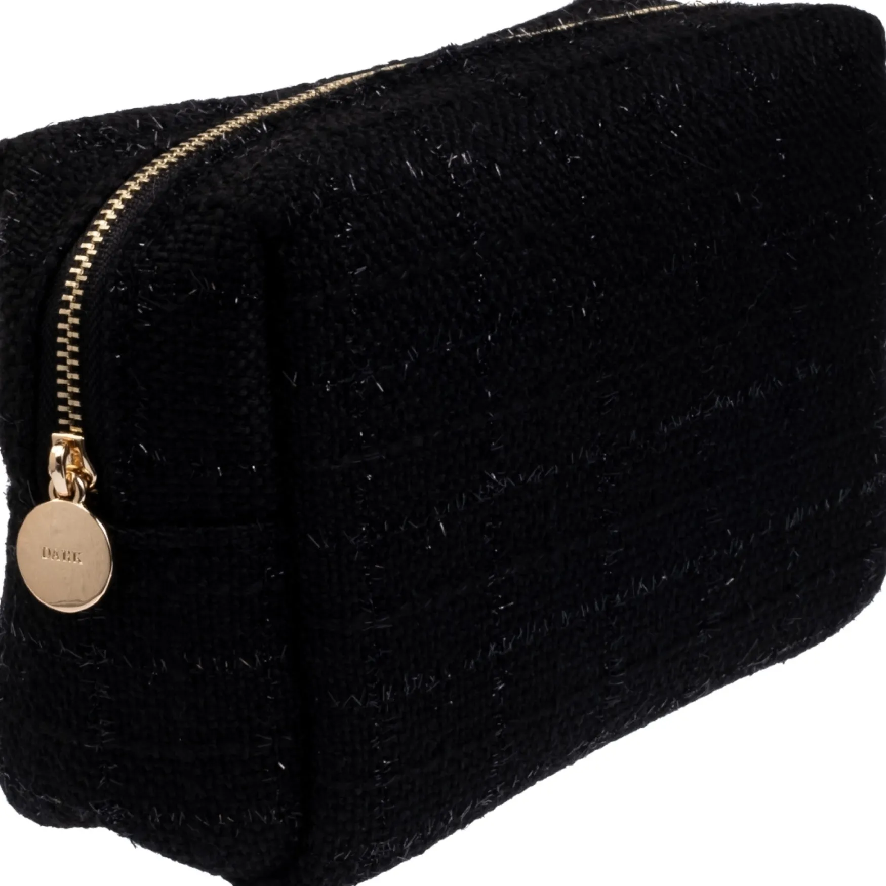 Clearance DARK department Tweed make-up pouch small, black