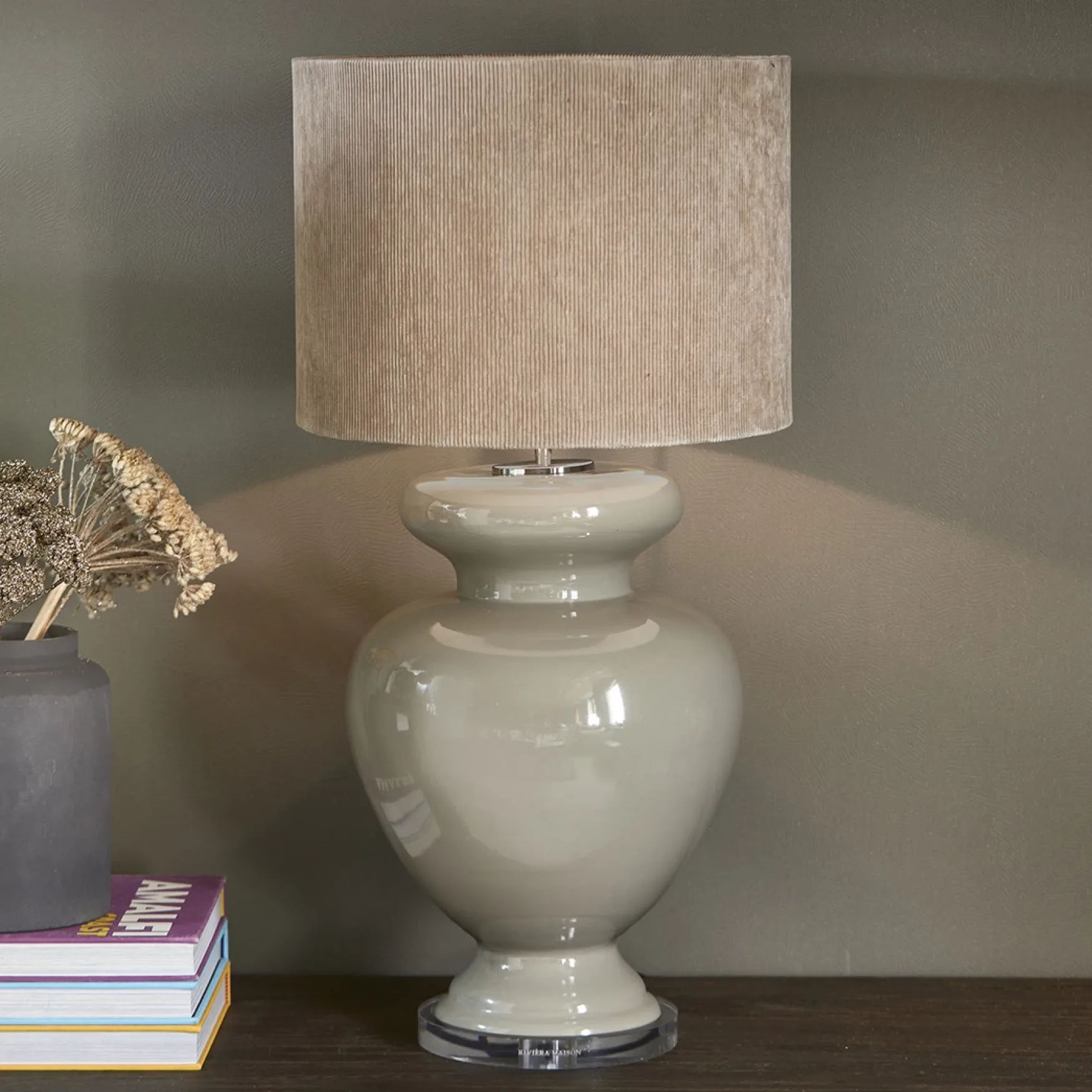 Online Rivièra Maison Vase table lamp, flax