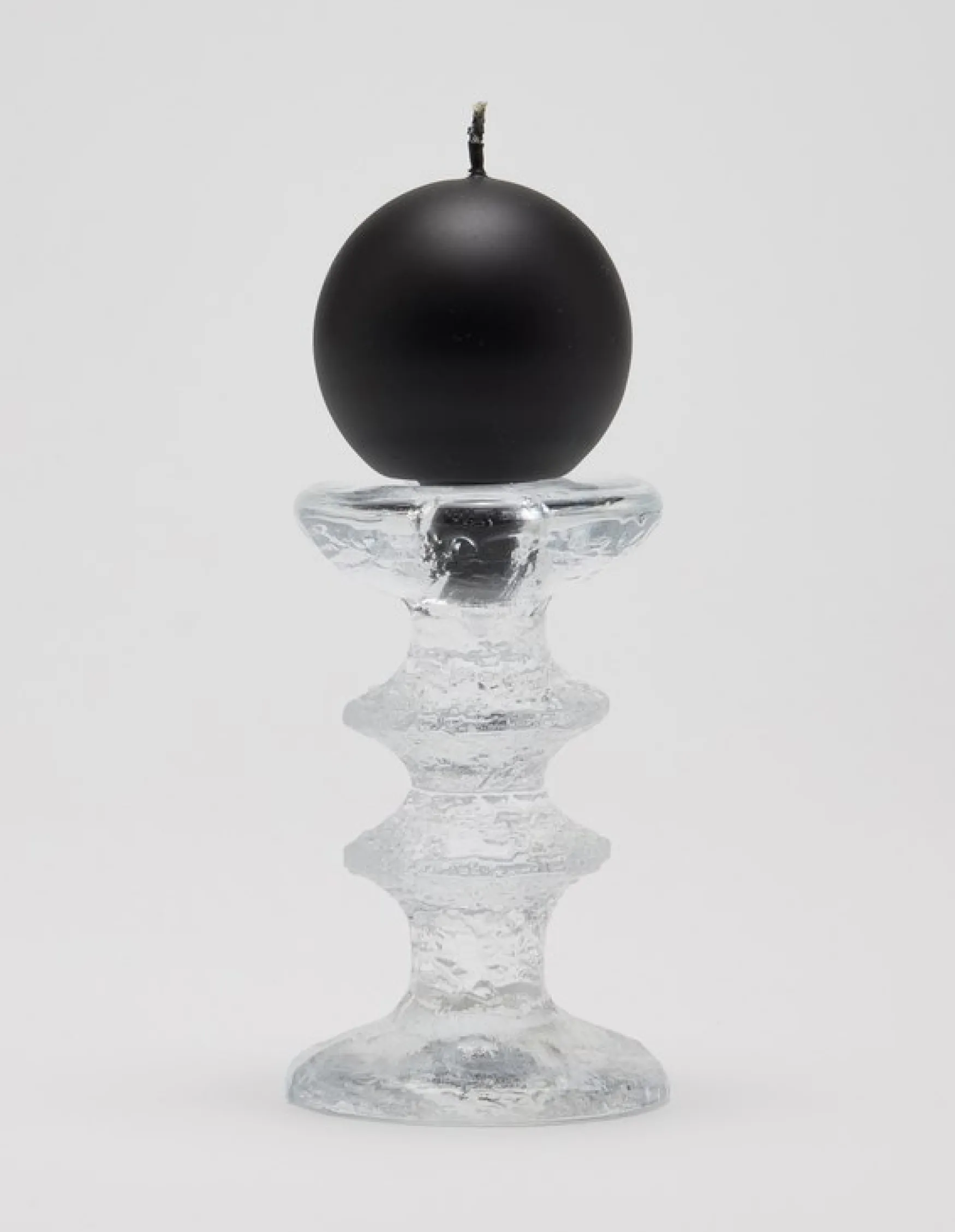 Fashion Balmuir Velvet festivo candle 6cm, black