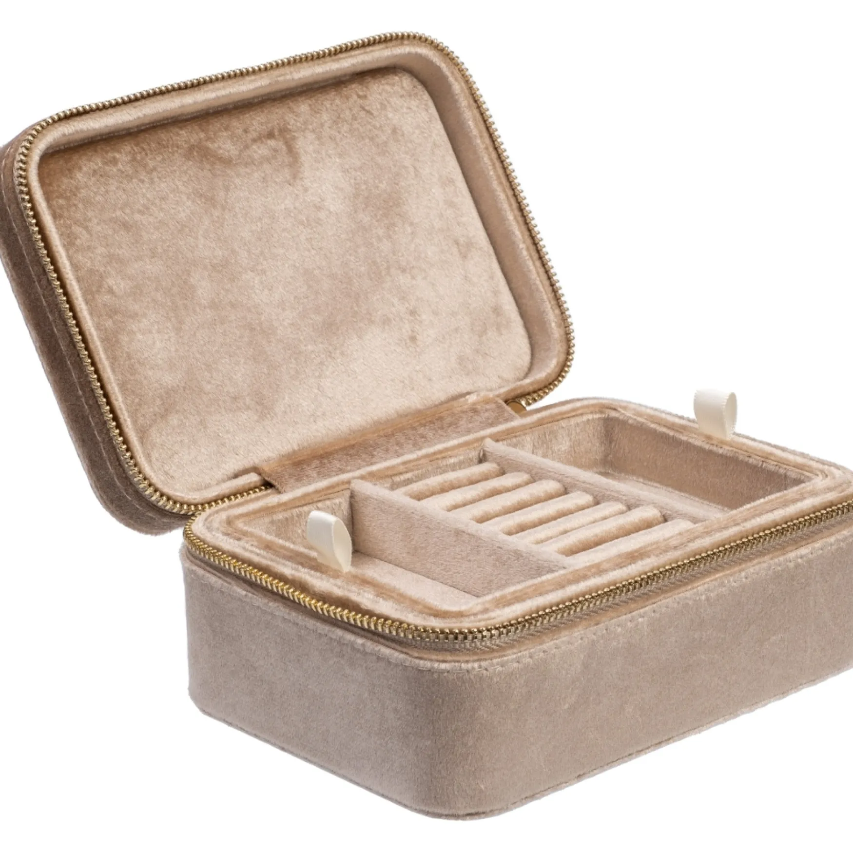 Sale DARK department Velvet jewellery box, sparkled champagne