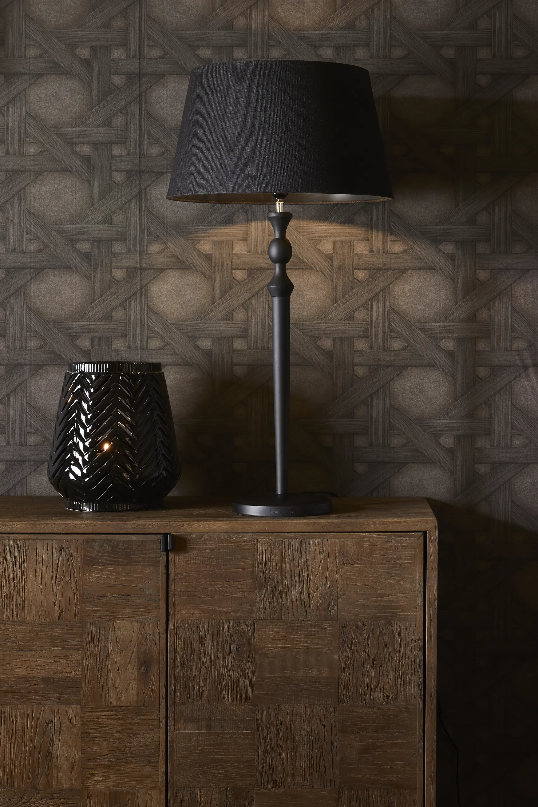 Clearance Rivièra Maison Warrington lamp base, black