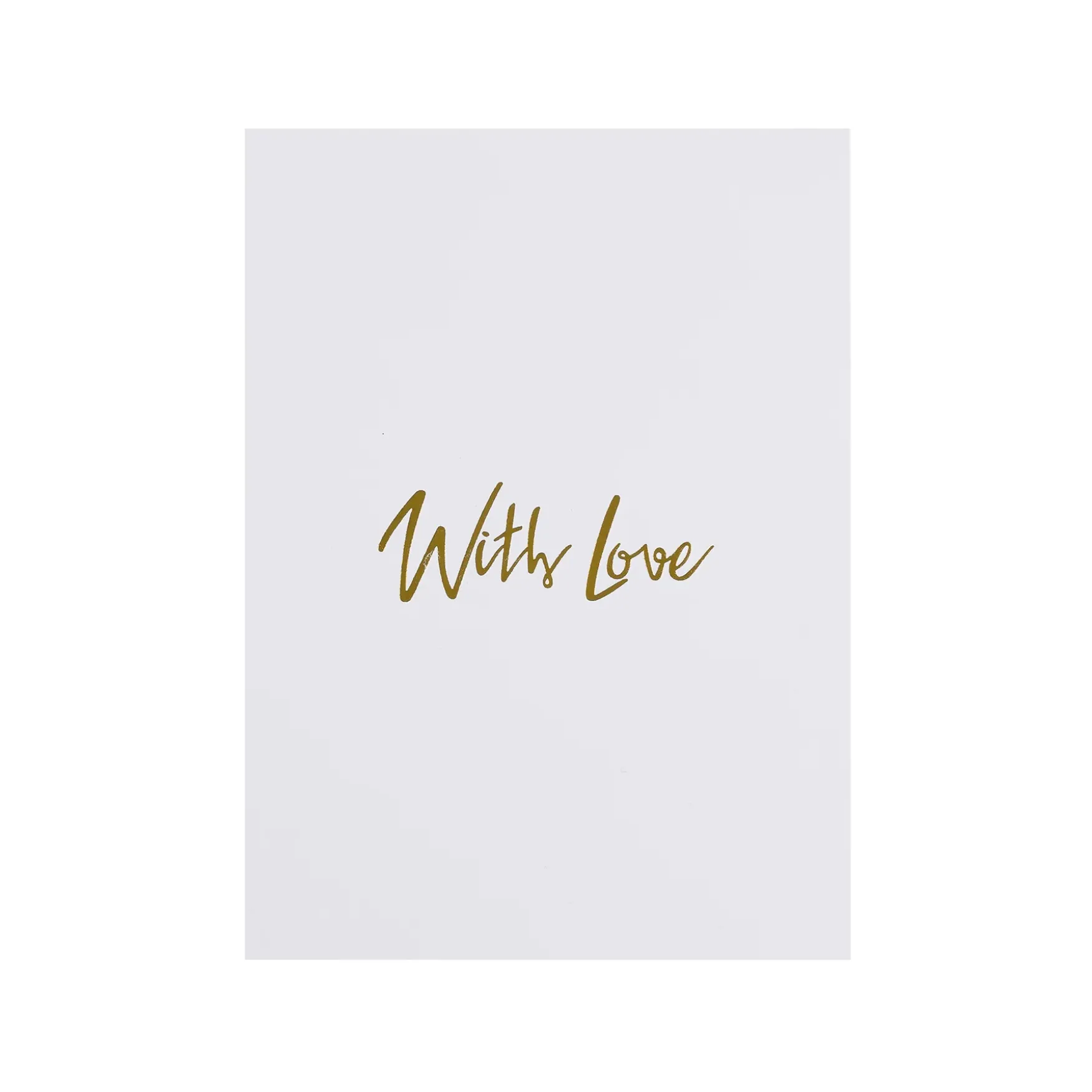 Sale DARK department With love card, white with gold