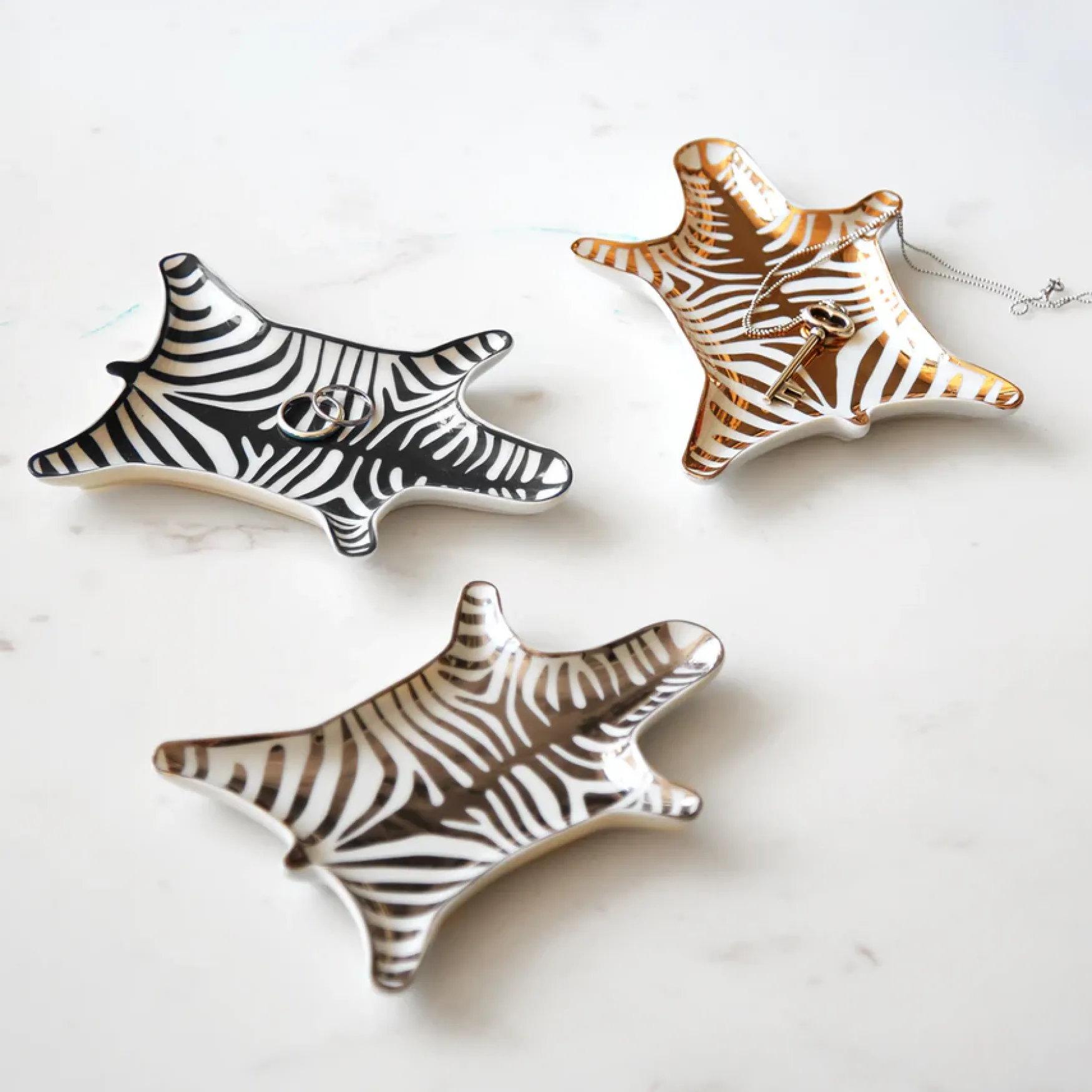 Best Jonathan Adler Zebra stacking dish, gold